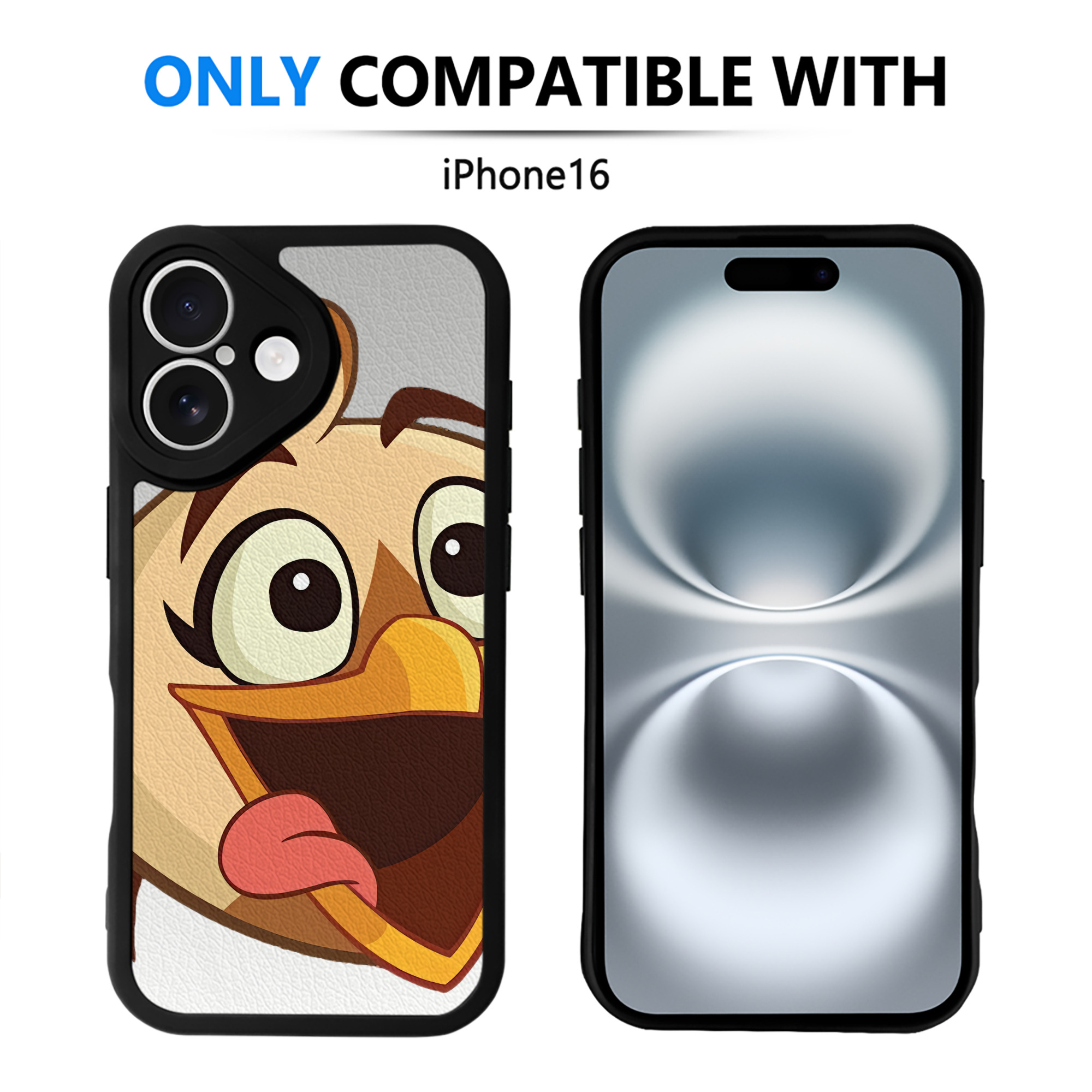 （画像用） Angry Birds アングリーバード 【iPhone 16シリーズ対応】シリコンスマホケース（レザー調） 材質：シリコン
